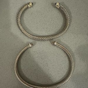David Yurman bracelets.